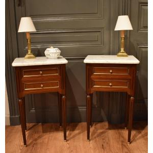 Pair Of Louis XVI Style Bedside Tables