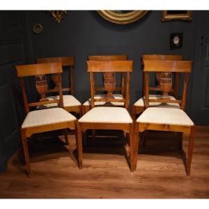 Set Of Six Directoire Style Chairs