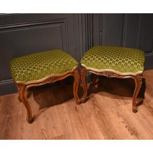 Pair Of Louis XV Style Stools
