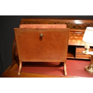 Leather Magazine Rack