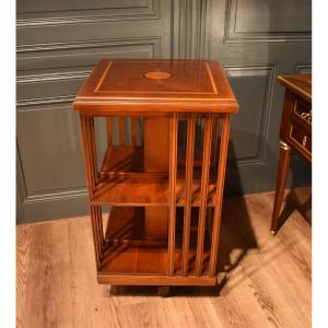 Mahogany Revolving Bookcase