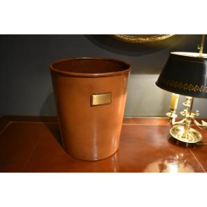 Leather Wastepaper Basket