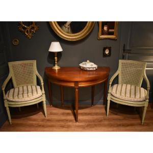 Louis XVI Style Half-moon Table