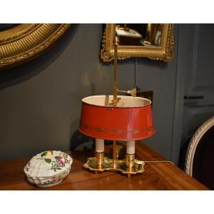 Small Bouillotte Lamp In Gilded Bronze