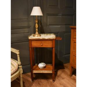 Directoire-style Mahogany Bedside Table