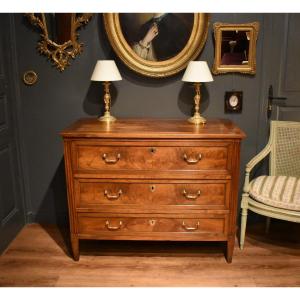 Louis XVI Style Walnut Chest Of Drawers