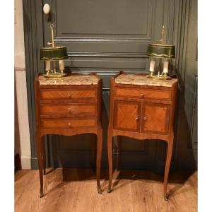 Pair Of Louis XV Style Bedside Tables