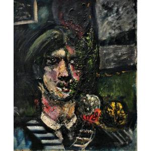 Robert Mortier (1878-1940) Expressionist Portrait 1920