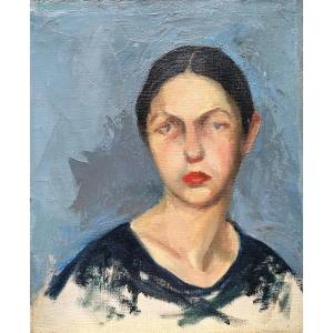 Portrait Of A Young Woman, Art Deco, 1920