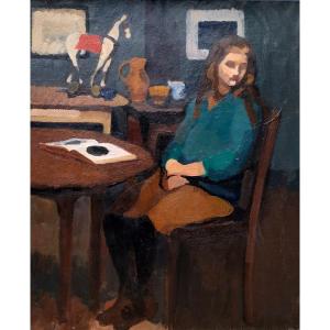 French School Young Girl 1920