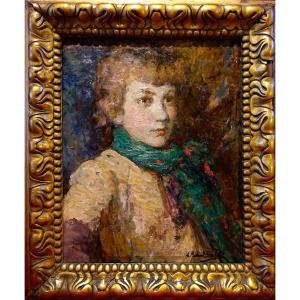 Louise Brohé (1875-1939) Impressionist Portrait 