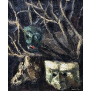 Masks, Expressionist School, 1930