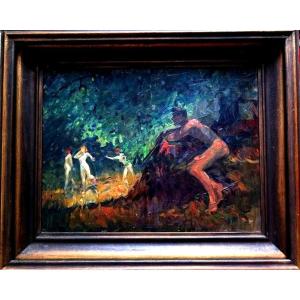 Curiosa Satyr And Nymphs 1900