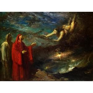 Symbolist School Dante And Virgil In The Underworld