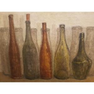 De Selva, Still Life With Bottles, Twentieth