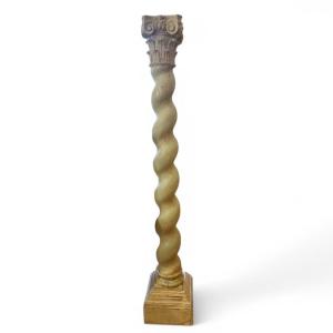 Torso Column, Corinthian Style Capital, 18th Century.