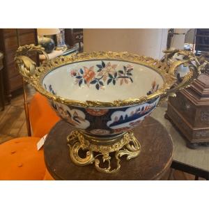 Japanese Porcelain Cup Mounted In Gilt Bronze, 19th Century