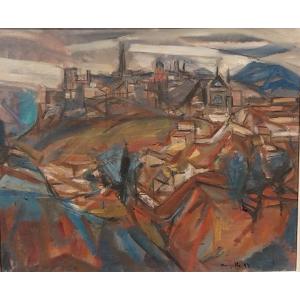 Jean Marzelle (1916-2005), Vue D’un Paysage Cubiste, 1953