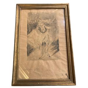 Constantin Guys, Ink Wash Drawing, 19th Century