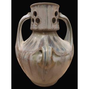 Attributed To Denbac, Art Nouveau Vase, 20th Century.