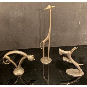 Karl Hagenauer (1898-1956) , 3 Sculptures Animalières, XXe