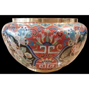 Chinese Cloisonné Enamel Vase, 19th Century