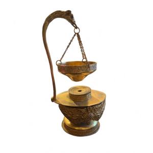 Perfume Burner In Gilt Bronze From The Charles X Period, 19th Century.