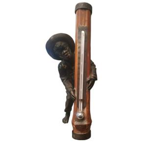 Thermometer, Vienna Bronze, 19th Century 
