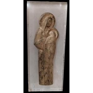 Bas Relief, Virgin And Child, 20th.