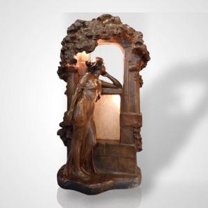 Terra Cota  Sculpture Art Nouveau, 20th Century