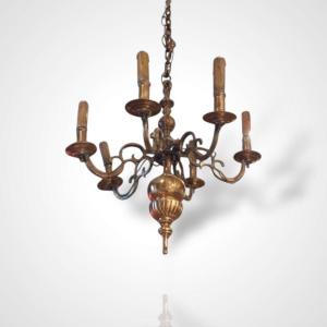 17th Century Bronze Chandelier