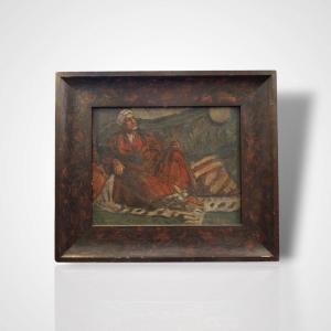 Oil On Canvas, Orientalist Genre Scene, Early 20th Century
