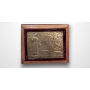 Ovide Yencesse, Bronze Plaque, Milan International Exhibition, 1906
