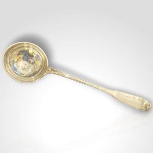Jean-jacques Winoc Mouton, Solid Silver Ladle, 18th Century