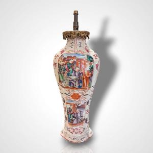 Porcelain Vase Mounted As A Lamp, China, Qianlong Period, 18th Century