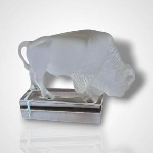Crystal Bison, Lalique, 20th Century