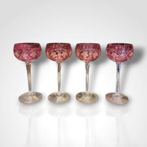 Crystal Rhine Wine Glasses, 20th Century