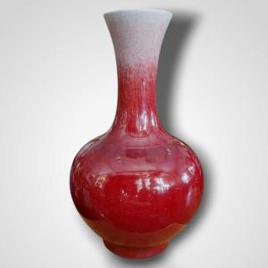 Oxblood Vase, 20th Century