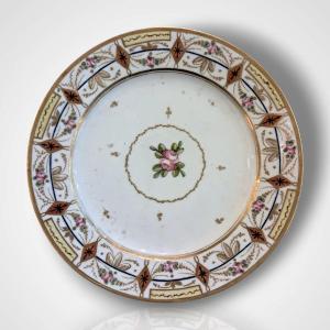 Paris Porcelain Plate, Guy And Housel, Early 19th Century