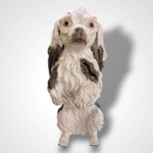Small Porcelain Dog, Niderviller, 19th Century
