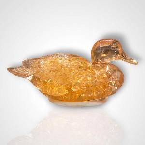 Fractal Resin Duck, Attributable To Pierre Giraudon, 20th Century