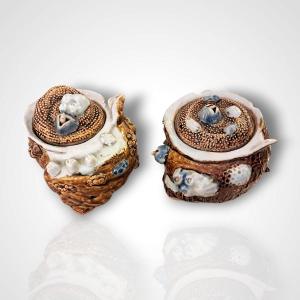 Pair Of Covered Pots, Japan, 19th Century