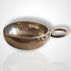 Solid Silver Wine Tasting Cup, 19th Century