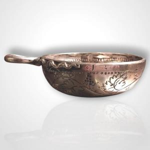 Tastevin In Solid Silver, 18th Century.