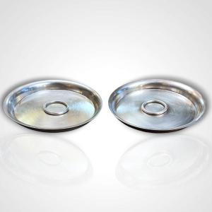 Hermès, Silver-plated Metal Bottle Coasters, 20th Century