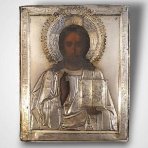 Riza, Russian Icon In Silver, 19th Century