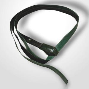 Elsa Peretti (1940-2021) For Halston - Tiffany & Co., Belts, Leather And Jade, 20th Century