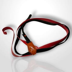 Elsa Peretti (1940-2021) For Halston - Tiffany & Co., Belts, Leather And Red Jasper, 20th Century