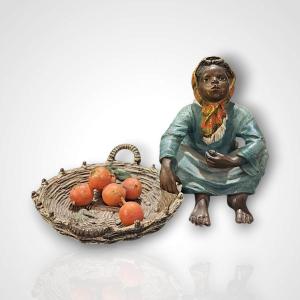 Franz Xavier Bergmann, Bronze Sculpture From Vienna With An Orientalist Subject, Late 19th Century