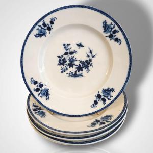 Set Of Tournai Porcelain Soup Plates, 18th Century
